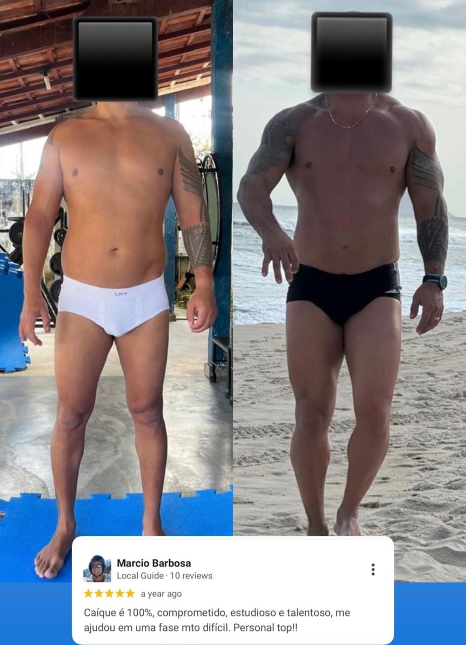 Antes e depois - Marcio Barbosa com avaliação 5 estrelas no Google